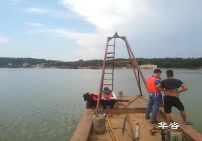 湖南华咨航评团队高效完成107国道长沙市段跨越浏阳河大桥项目水下地形图测量工作